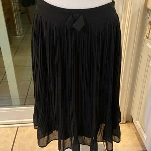 Black ruffle skirt
